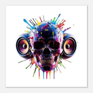 Poster premium en papier mat à encadrer 70x70 cm / peinture unique